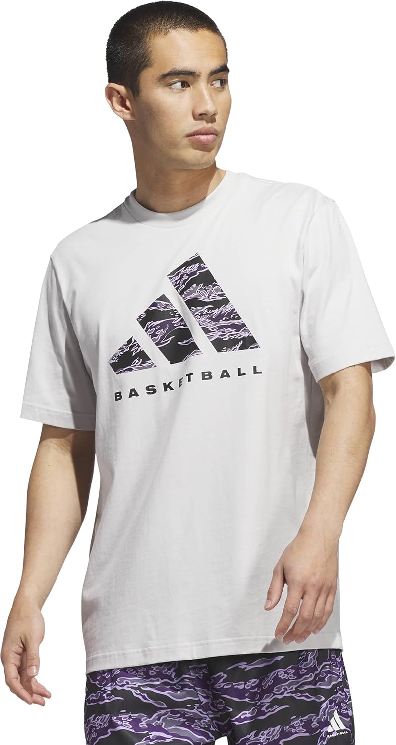 Adidas Mens Basketball Graphic T-Shirt