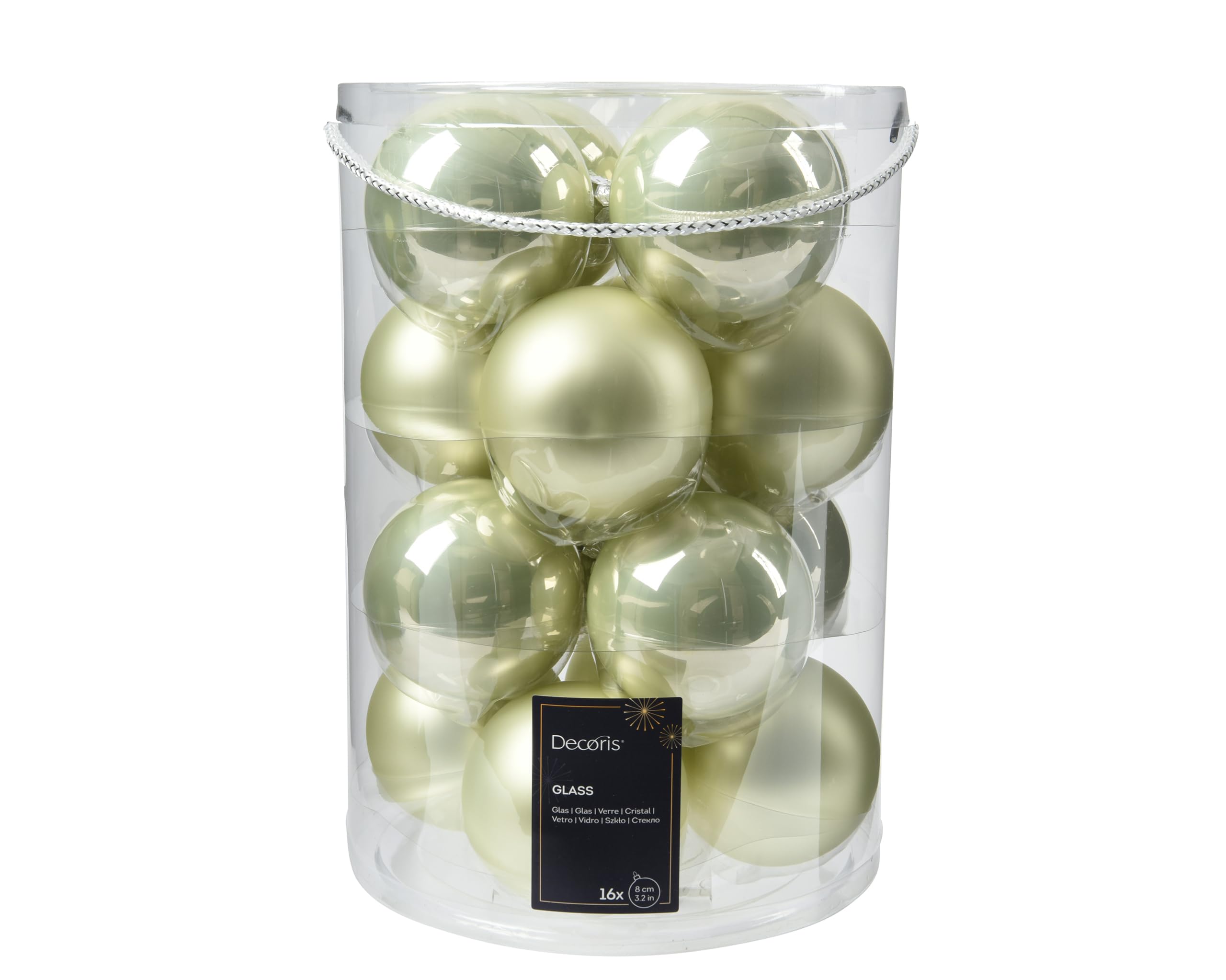 Boules de Noël menthe en verre pour réveiller la magie des fêtes