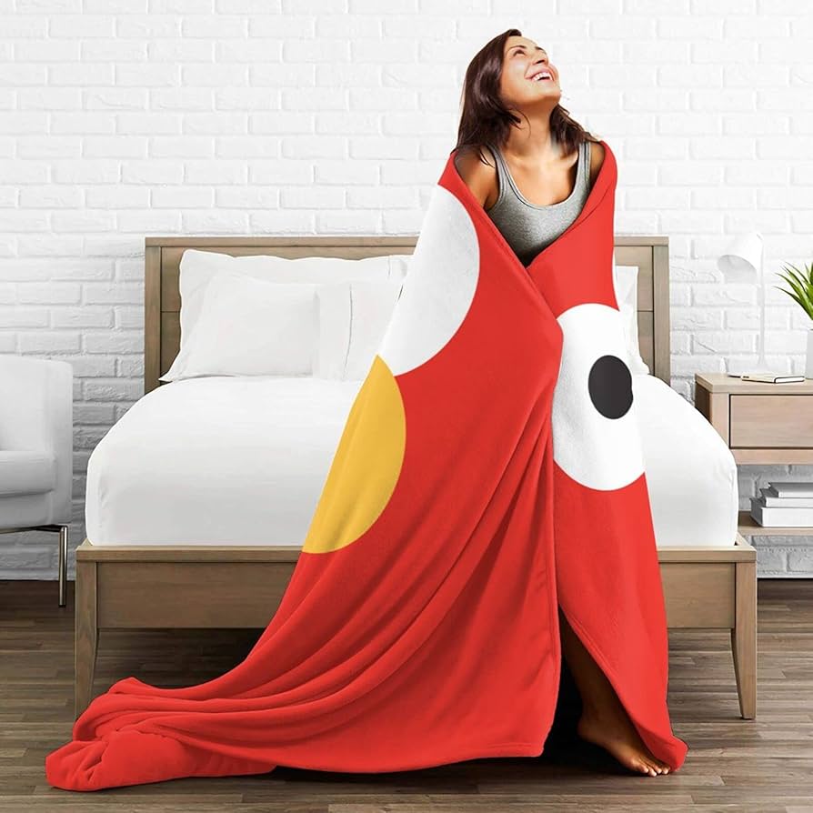 Amazon｜毛布 ブランケット セサミストリート エルモ ひざ掛け