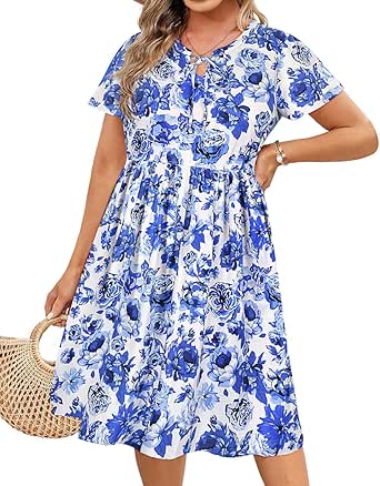 RITERA Plus Size Shorts For Women - Lightweight Elastic Waist With Drawstring & Pockets