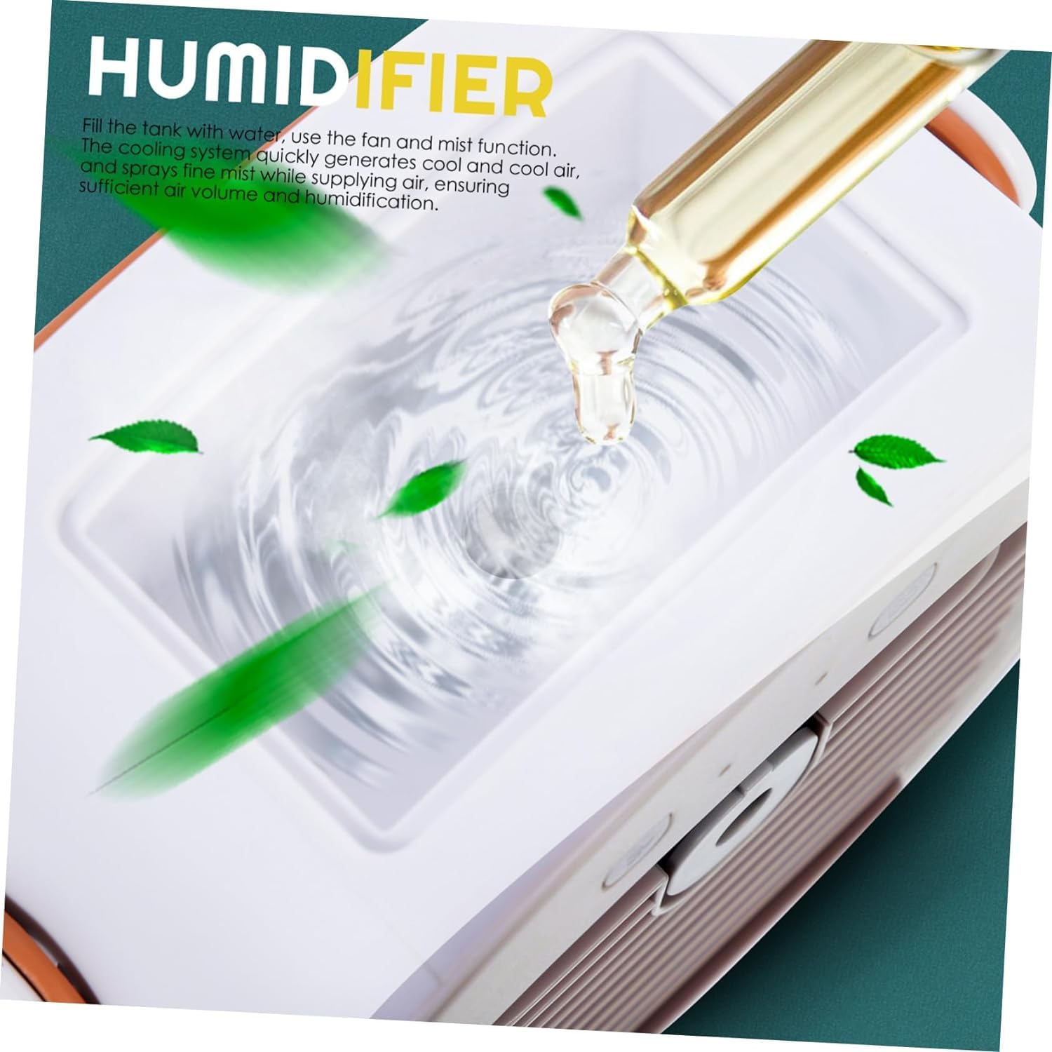 Domésticos Ventilador pequeño refrigerado por Agua for Escritorio, humidificación de hidratación, Ventilador de pulverización Recargable por USB for Oficina en casa