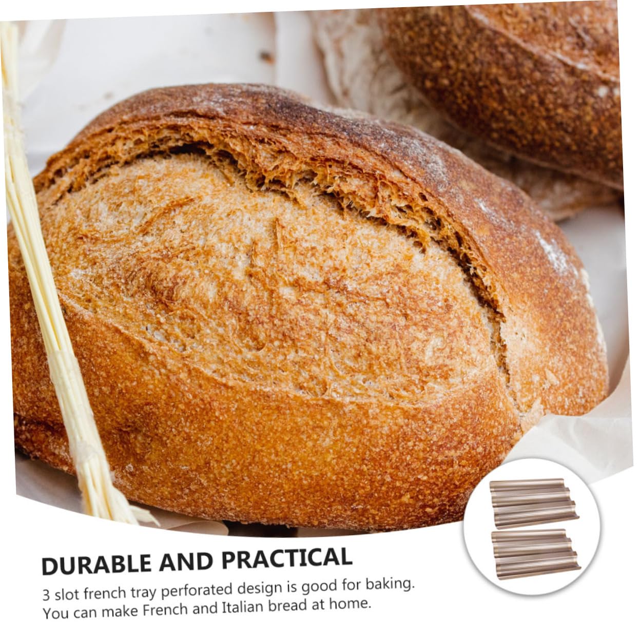 IMIKEYA Französische Brotform Sauerteigbrot-gärkorb-set Antihaftbeschichtete Kastenform Backwerkzeug Brotbackgeschirr Zum Backen Zu Hause