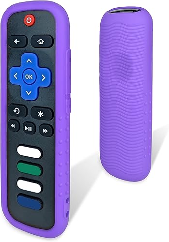 Vista 20 de Funda protectora para control remoto Roku, material de silicona respetuoso con el medio ambiente, a prueba de caídas, a prueba de polvo, lavable