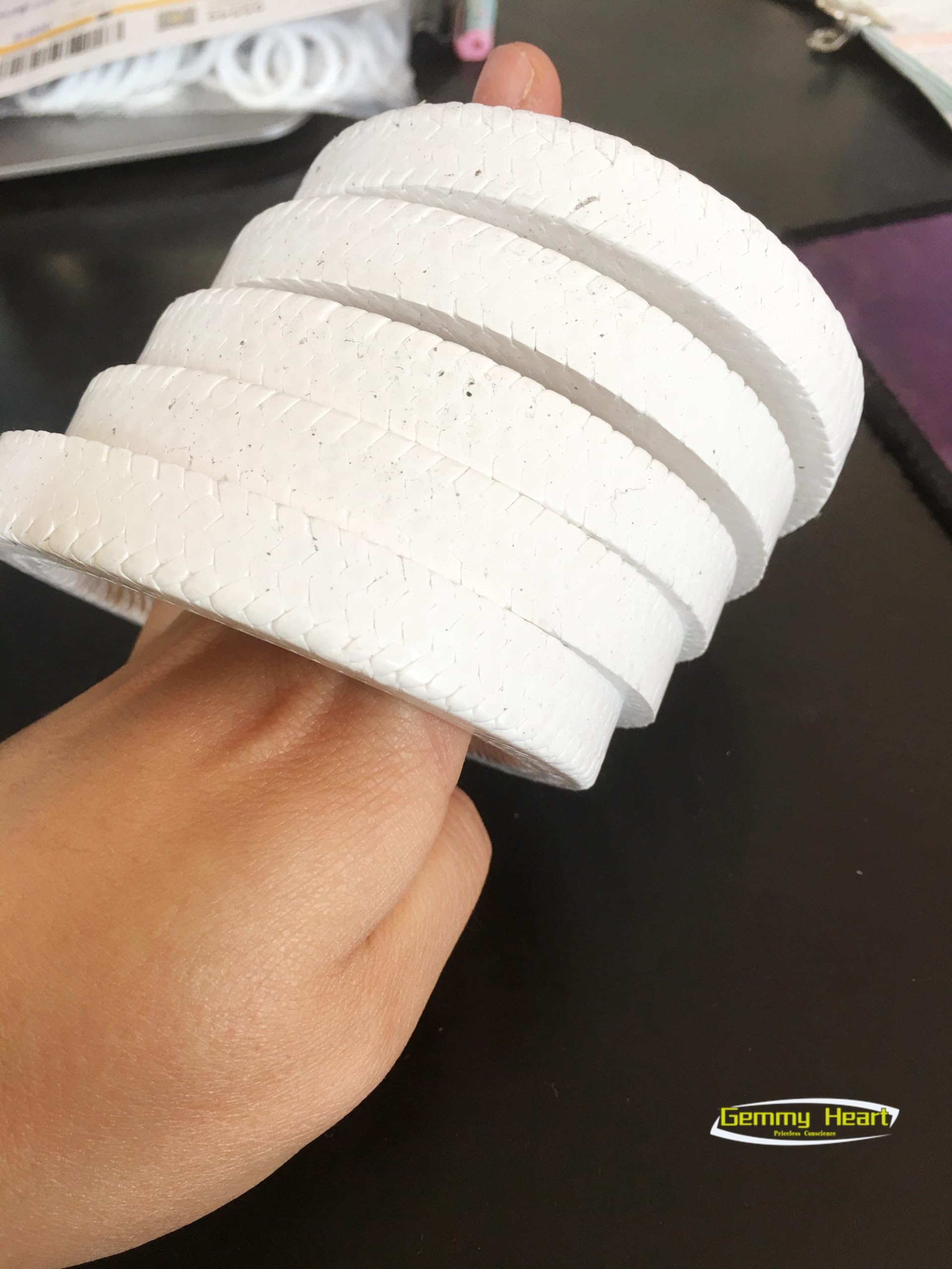 Fasergeflochtene Kompressionspackungsringe, 10 Stück PTFE for Ventile – hochtemperaturbeständige, chemikalienbeständige Dichtungslösung