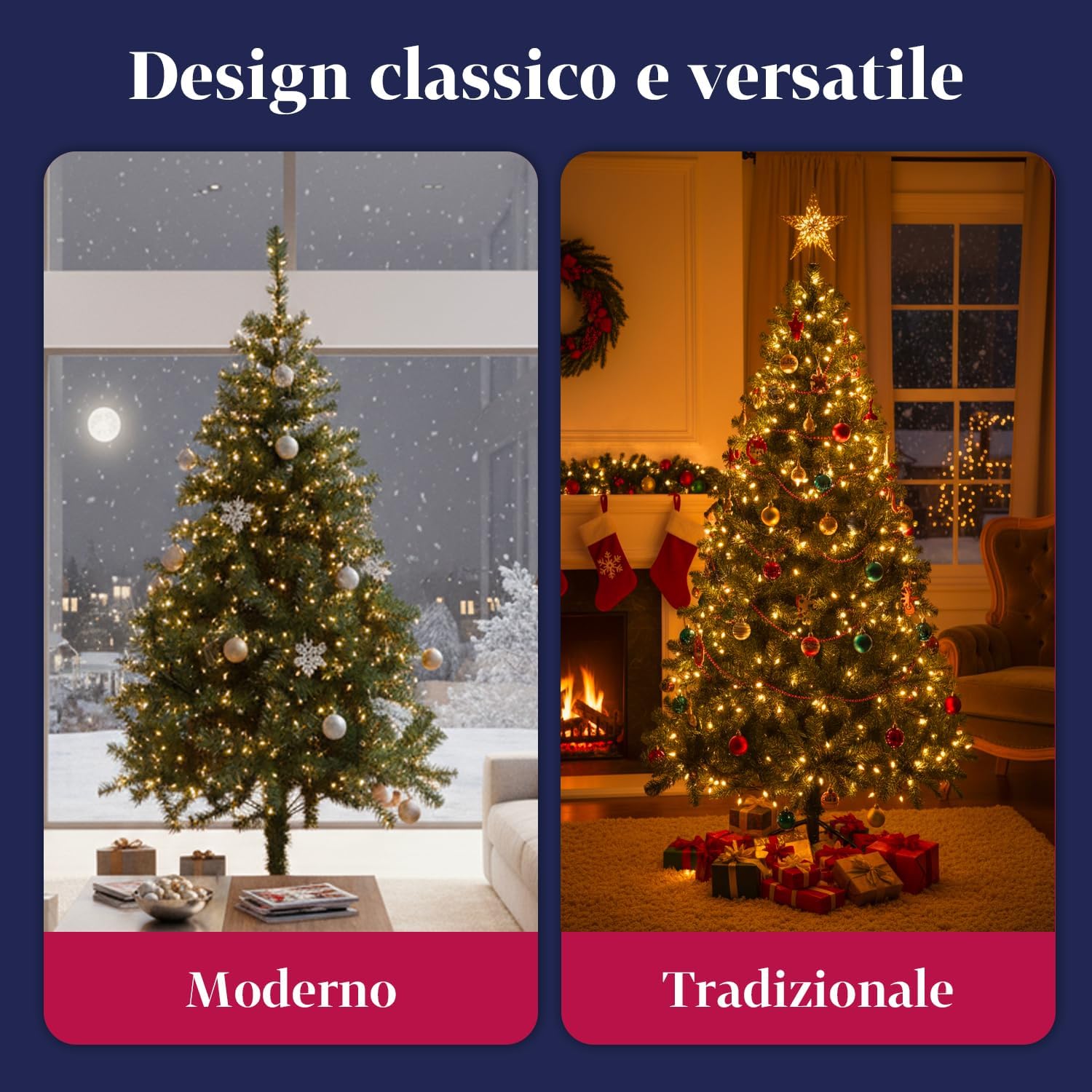 Avilia Sapin de Noël Artificiel de 210 cm avec 1078 Branches, Base en Fer et greffage Facile Ø 112 cm | décoration de Noël | Sapin de Noël pour intérieur et extérieur, Vert