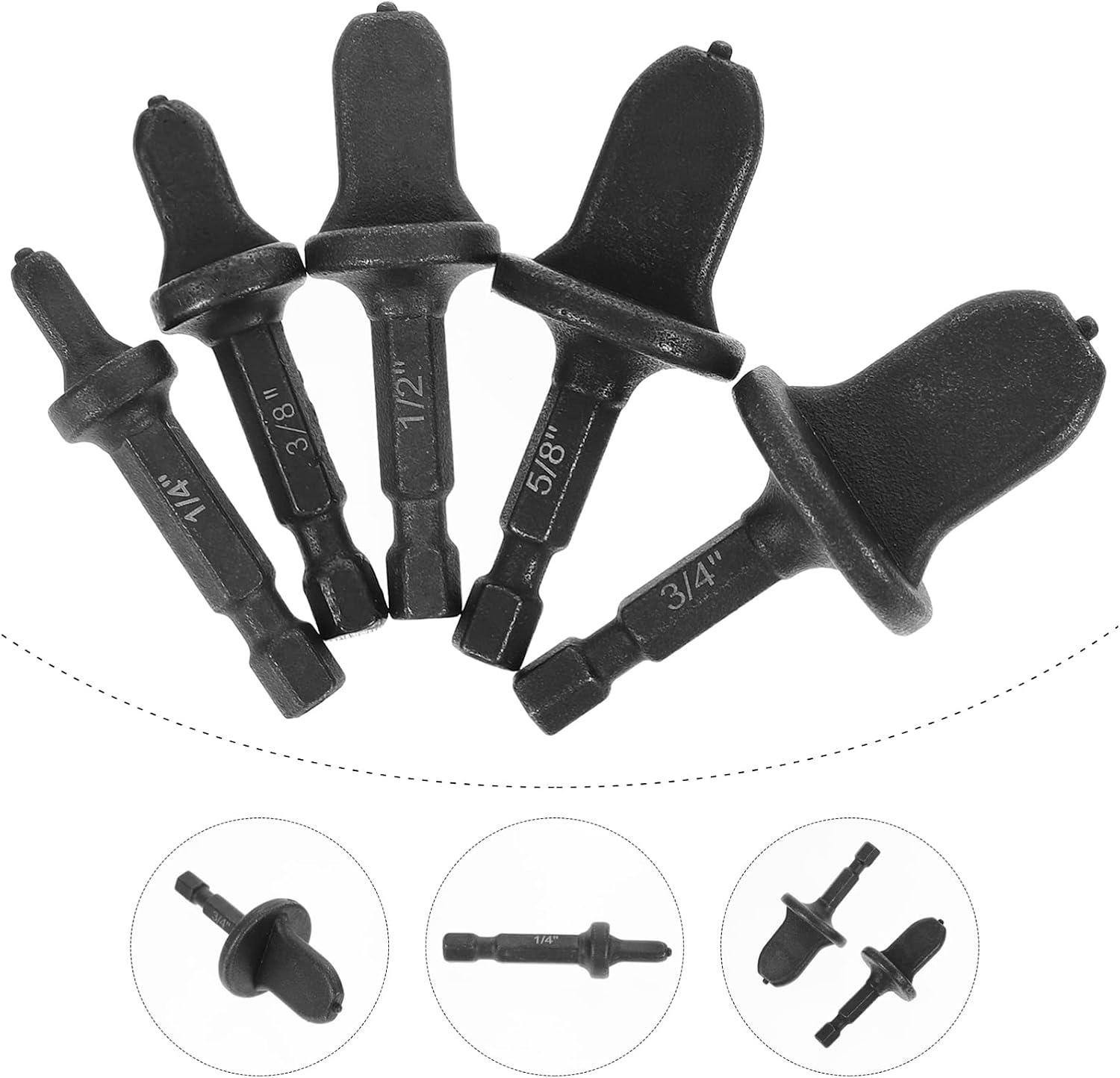 Mikinona 5 Pcs Expander Hole Expander Air Conditioning Tools Equipment Flaring Tool Kit Cutter Flaring Tools Hand Drill Tube Expander Flare Tool Household Drilling Tool