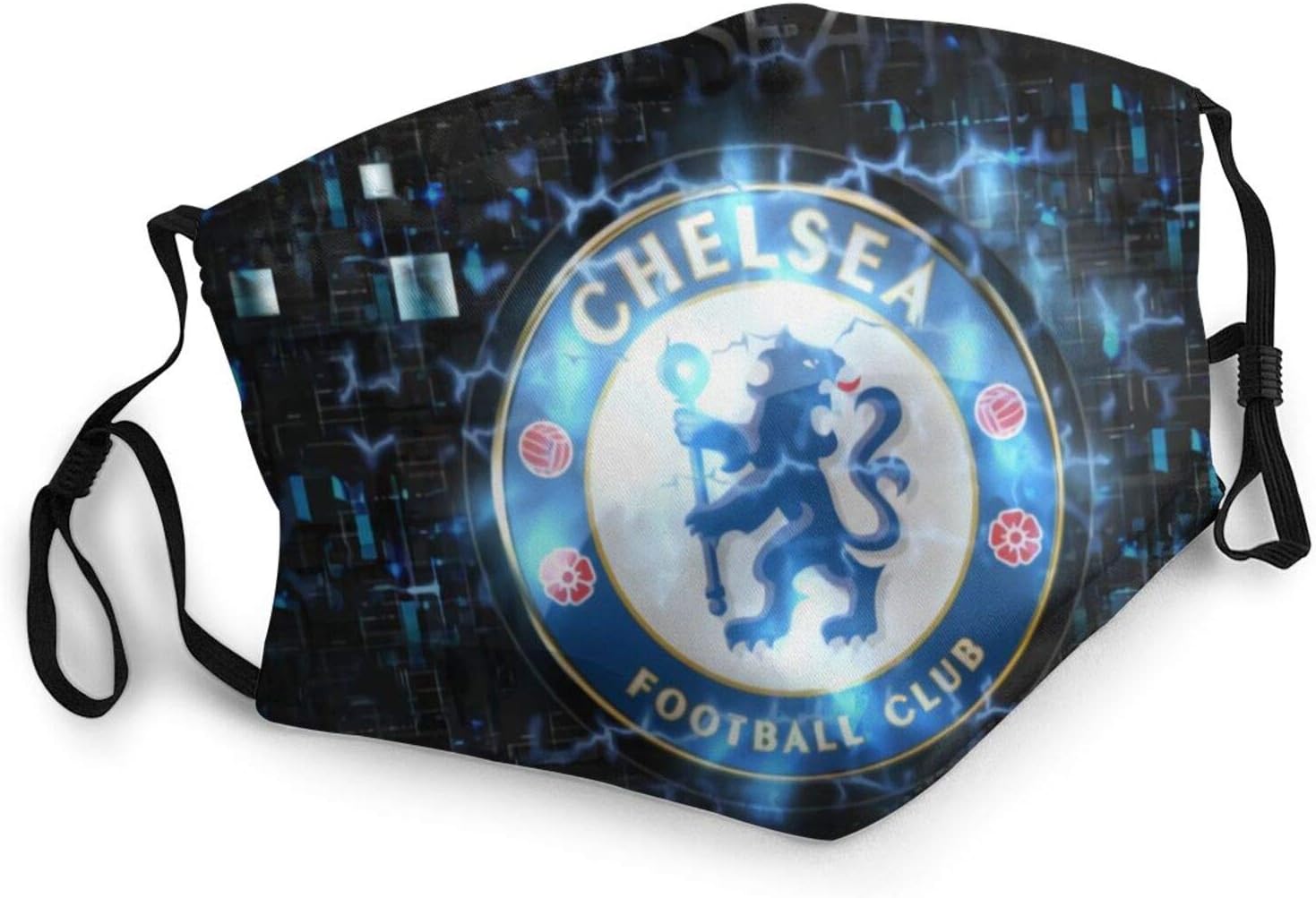 tailored Chelsea Fc Adult Black Border Mask, Portable Face Protection,Bandana,Elastic Edge,Balaclava