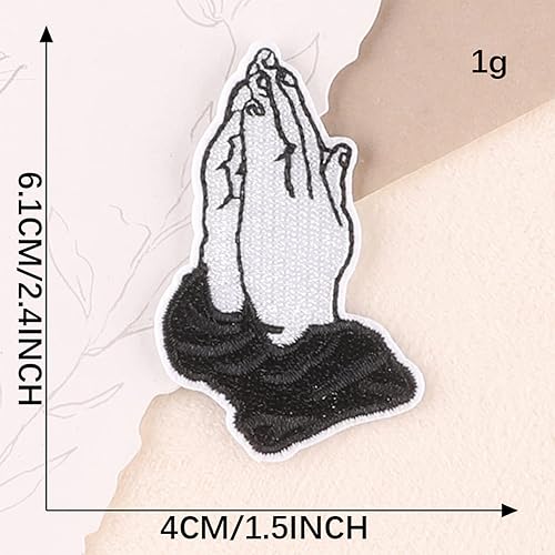 Miniatura 4 de Parches para planchar con parches bordados compatibles con la ropa pantalones de mezclilla camisetas con capucha marrón