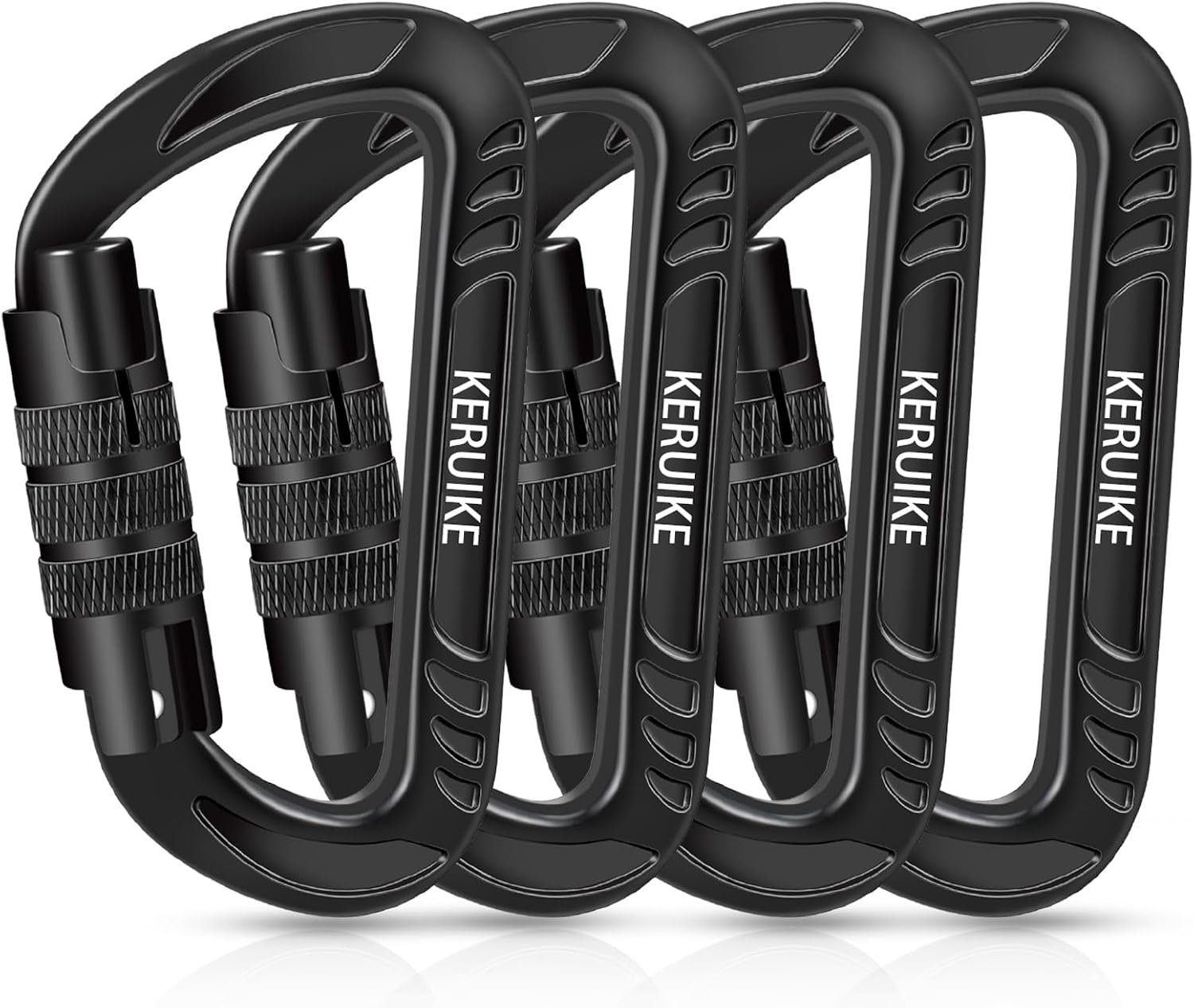 12kN Heavy Duty Carabiner Clips,Lock Carabiners Small D Ring for Securing Pets, Camping, Hiking, Hammock, Keychains