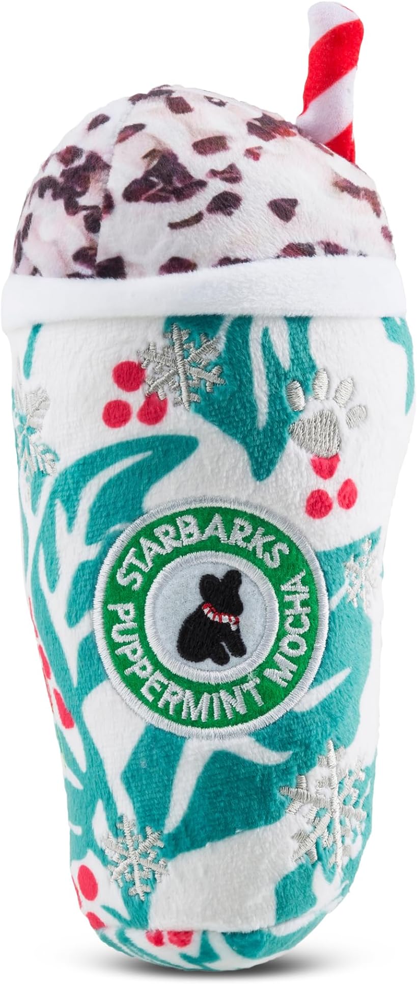 Starbarks Puppermint Mocha Plush Dog Toy Drink Parody Toy | Funny Interactive Squeaky Chew Toys for Small to Large Dogs, Soft & Cuddly, Indoor/Outdoor Play, Machine Washable, One Size