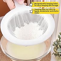 Vista 7 de High Density Ultra-Fine Nylon Mesh Strainer Set - 3 in 1 (100/200/400 Micron) -Nylon Mesh, 100/200/400 Mesh for Coffee, Honey, Wine,Milk, Juice