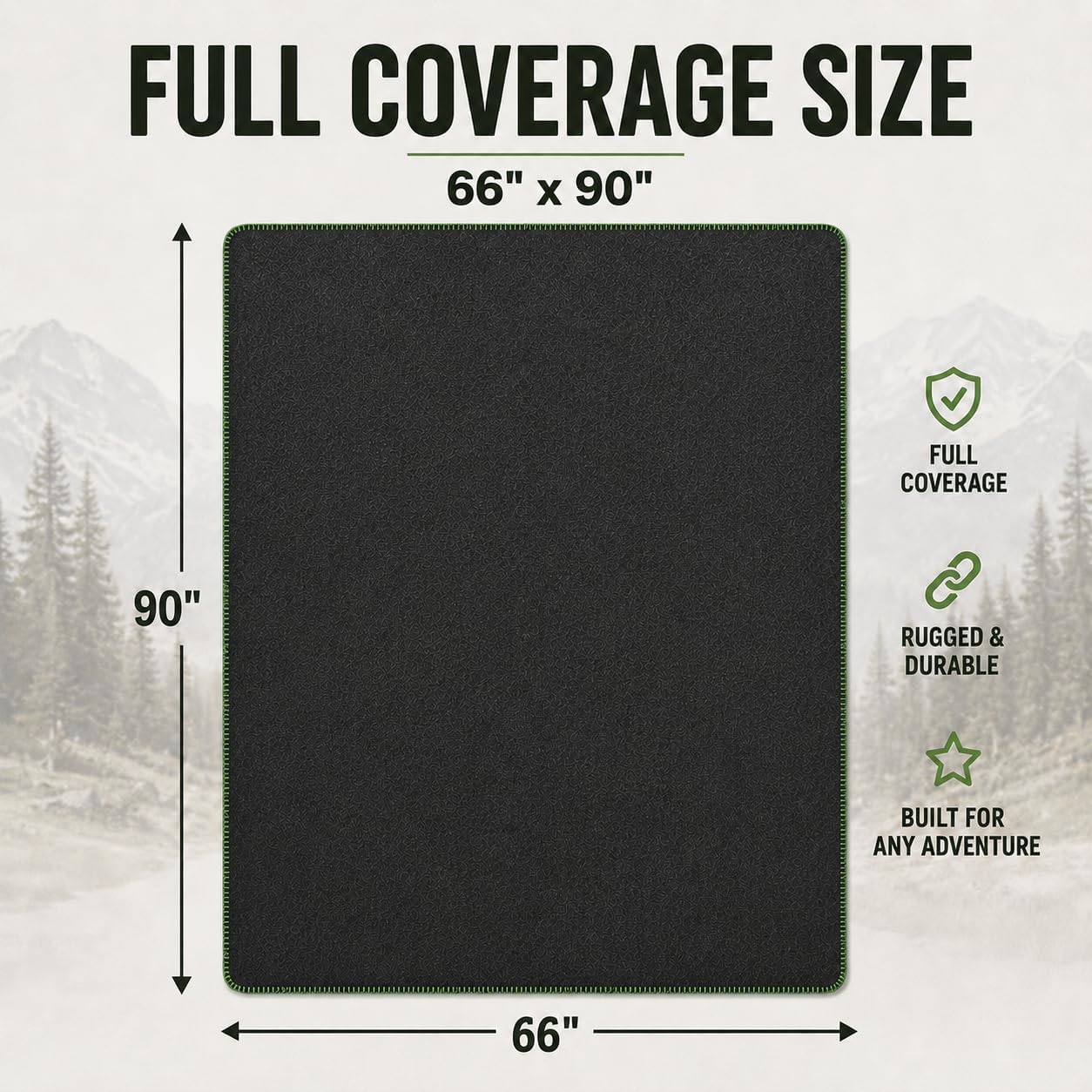 Wool Camping Blanket - 70% Wool Heavy-Duty Military Style Throw, Warm & Washable, Fire Retardant Cover for Emergency, Survival & Outdoor Use - Perfect for Camping, Car, Home & Hiking, Grey 66x90