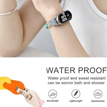 Lamshaw Compatible for Shock Clock Max Bands, Elastic Silicone Hollowed Out Replacement Straps Compatible for Pavlok Shock Clock 3, Max