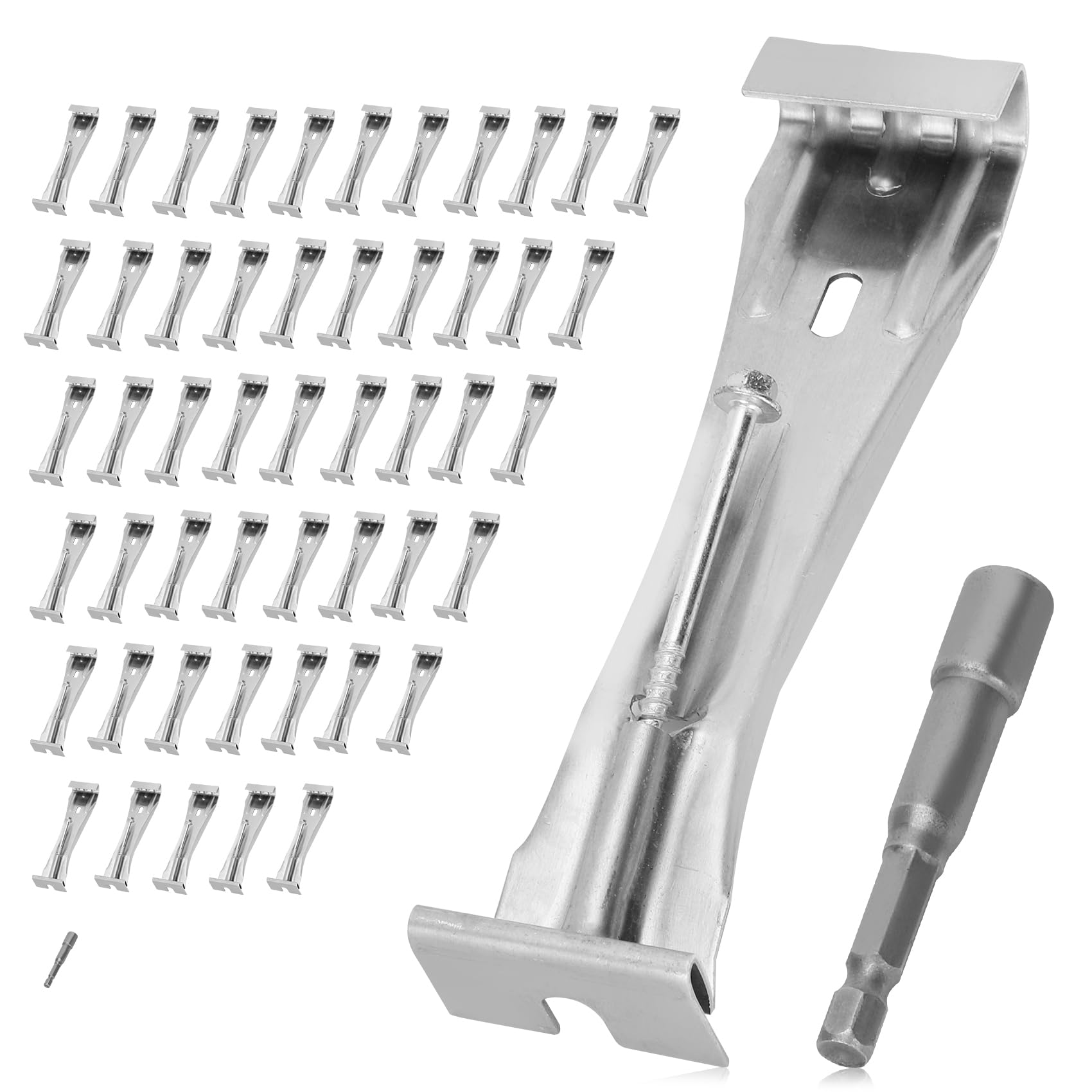 Support de gouttière cachés de 15,2 cm lot de 50 crochets fixation toit invisible