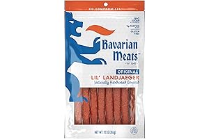 Lil' Landjaegers German Style Smoked Sausage Snack Sticks: 100% Pure Pork