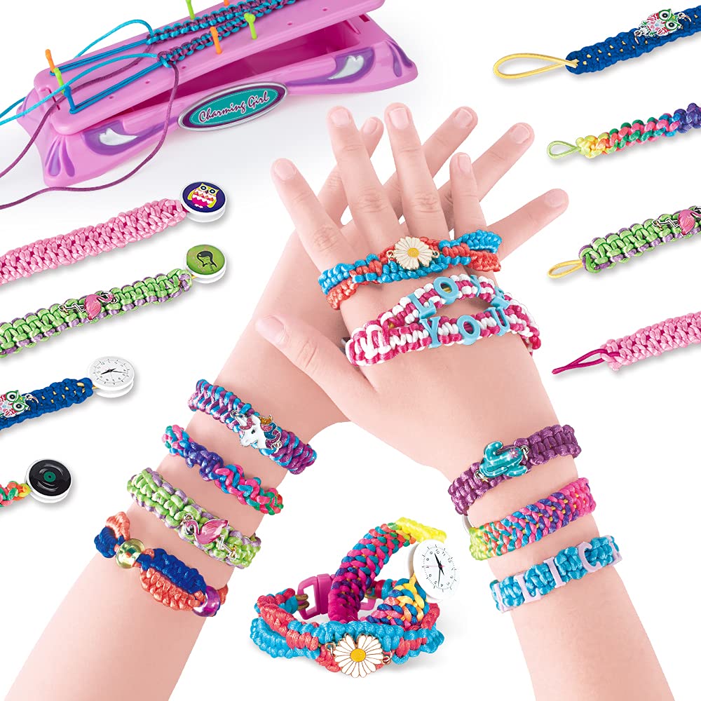 Coplus Friendship Bracelet Making Kit for Girls. Alphabet Beads, Jewelry & Charm Bracelet String Set. Arts & Crafts Toy for 6 7 8 9 10 11 12 Years. Travel Activity,Birthday Gifts for Teen Girls