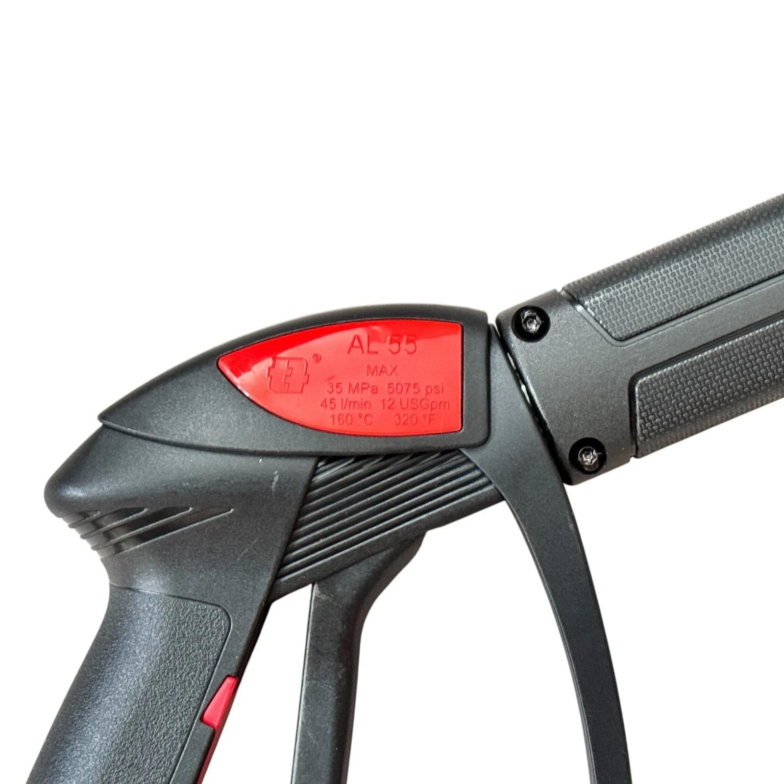 M&M Smartek pistola M22 AG + lanza deshierbe 90 cm, 350 bar | Pistola de alta presión para agua fría o caliente según modelo; comprobar conexión, caudal, presión y equipo antes de usar.