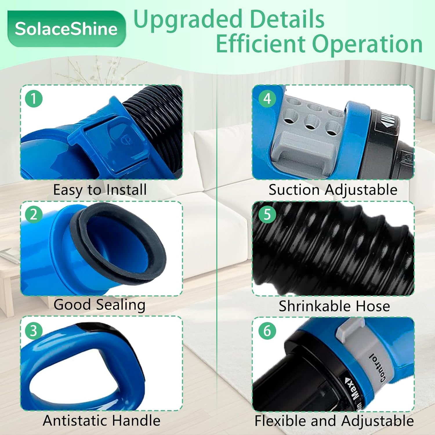 UV730 replacement hose Handle for shark navigator vacuum UV730 UV725 UV725 26 CU530 ZU561 ZU562 UV650 Lift-Away Upright parts（Blue）