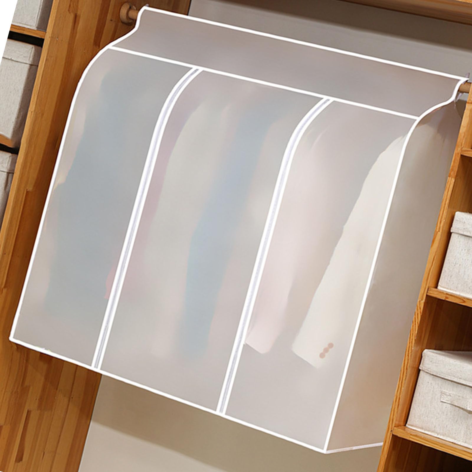 Clear PEVA Hanging Wardrobes Protectors Dustproof Garment Cover with Multiple Size Option for Clothes Storage Water Resistant Garment Protectors Bag
