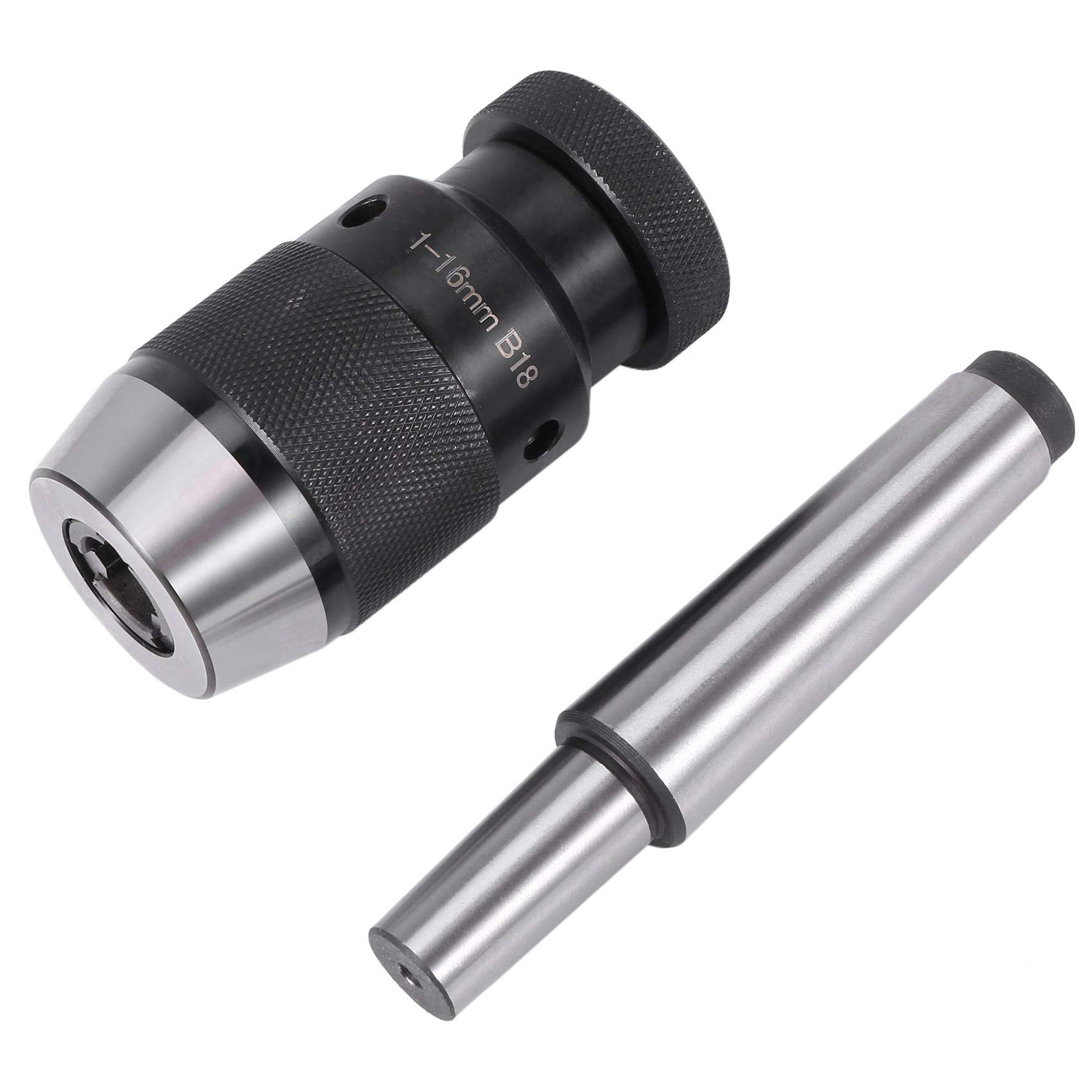Mandrino Autoserrante 0,2-16Mm B18 + MT3 M12 DIN228A Attacco Morse
