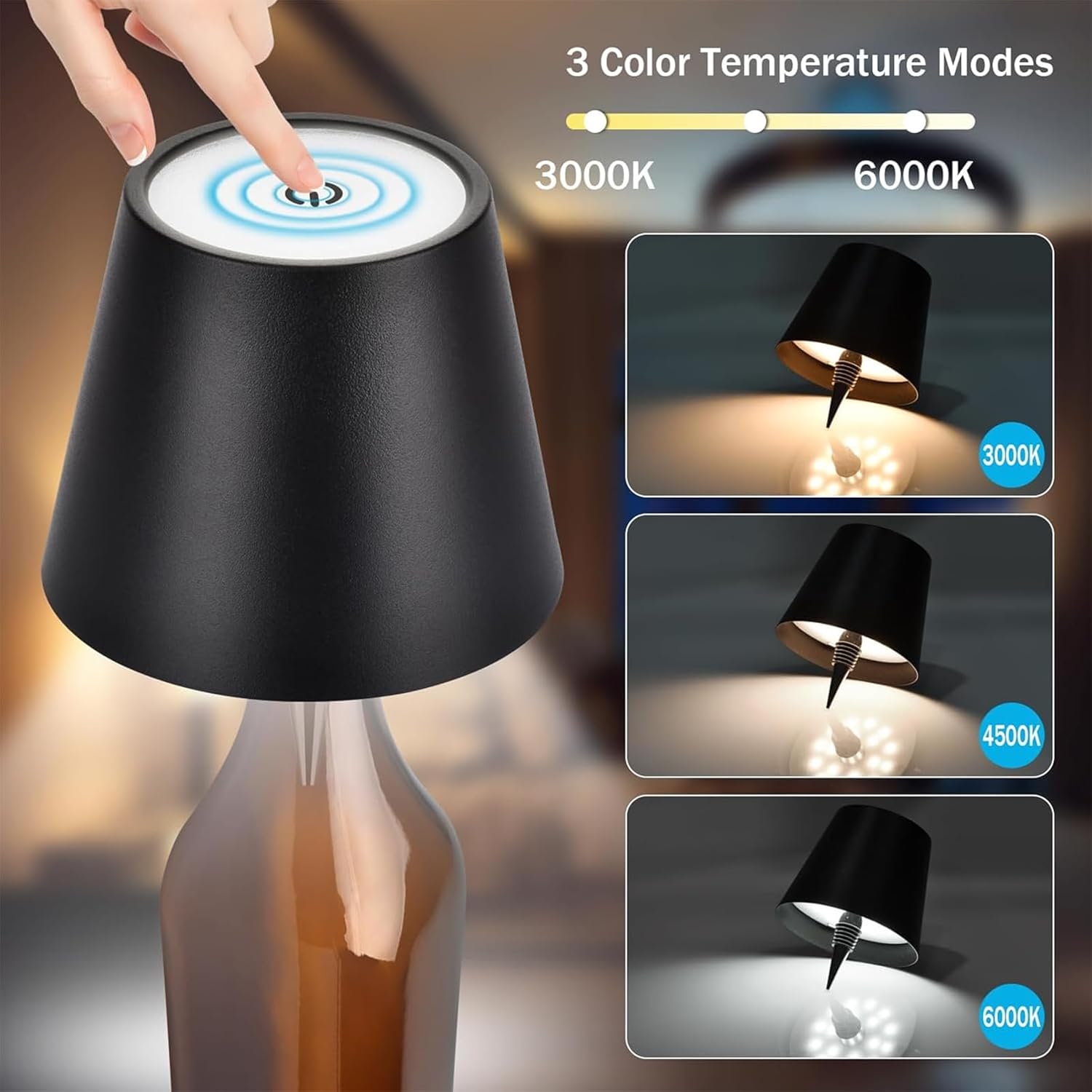 Illuminate Your Space: The 2025 Wireless Bottle Lamp - A Must-Have for Any Occasion!