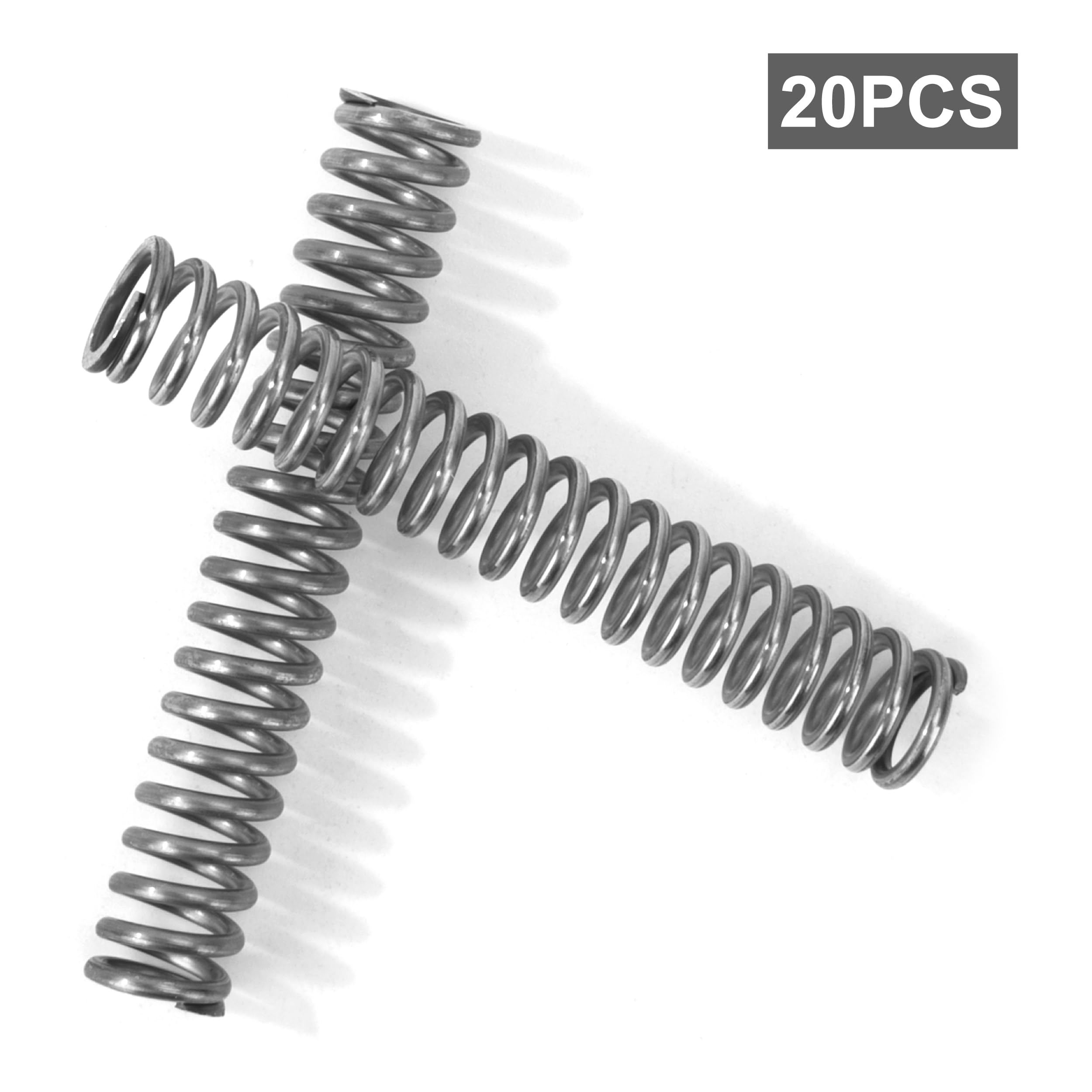 Ressort de Compression 55mm Ressorts Compression en Acier Inoxydable Diamètre du Fil 1,3mm Diamètre intérieur 6mm Force du ressort 5,77KG 20 Pièces