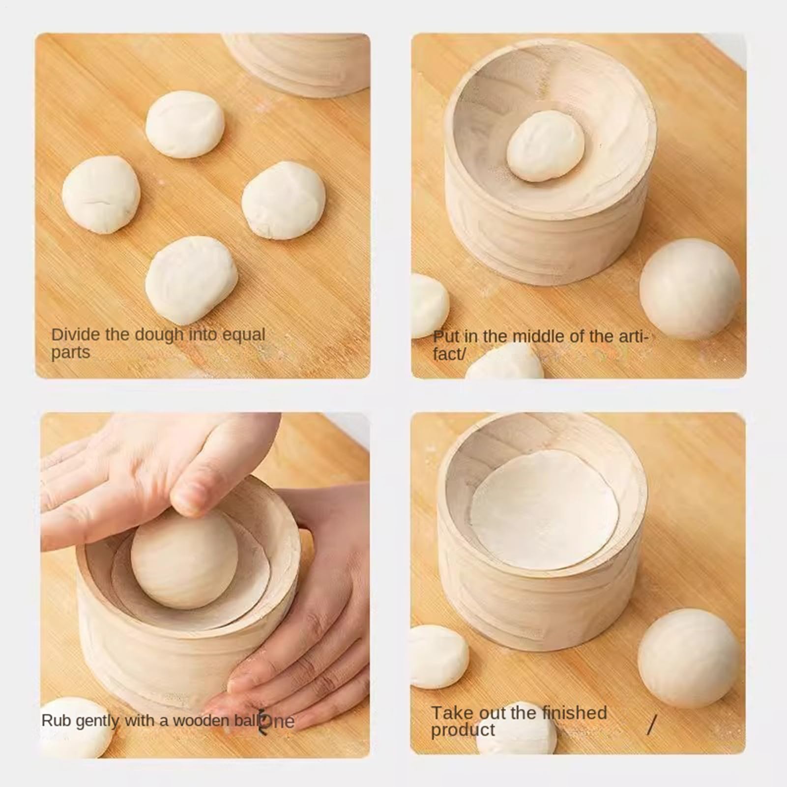Stampo per Ravioli Cinesi - Stampo Manuale in Legno per Formare Pasta Uniforme | E Pressa Per Pelle Di Dumpling | Adatto A Casa Cucina Appartamento Ristorante Festa Vacanza Raduno