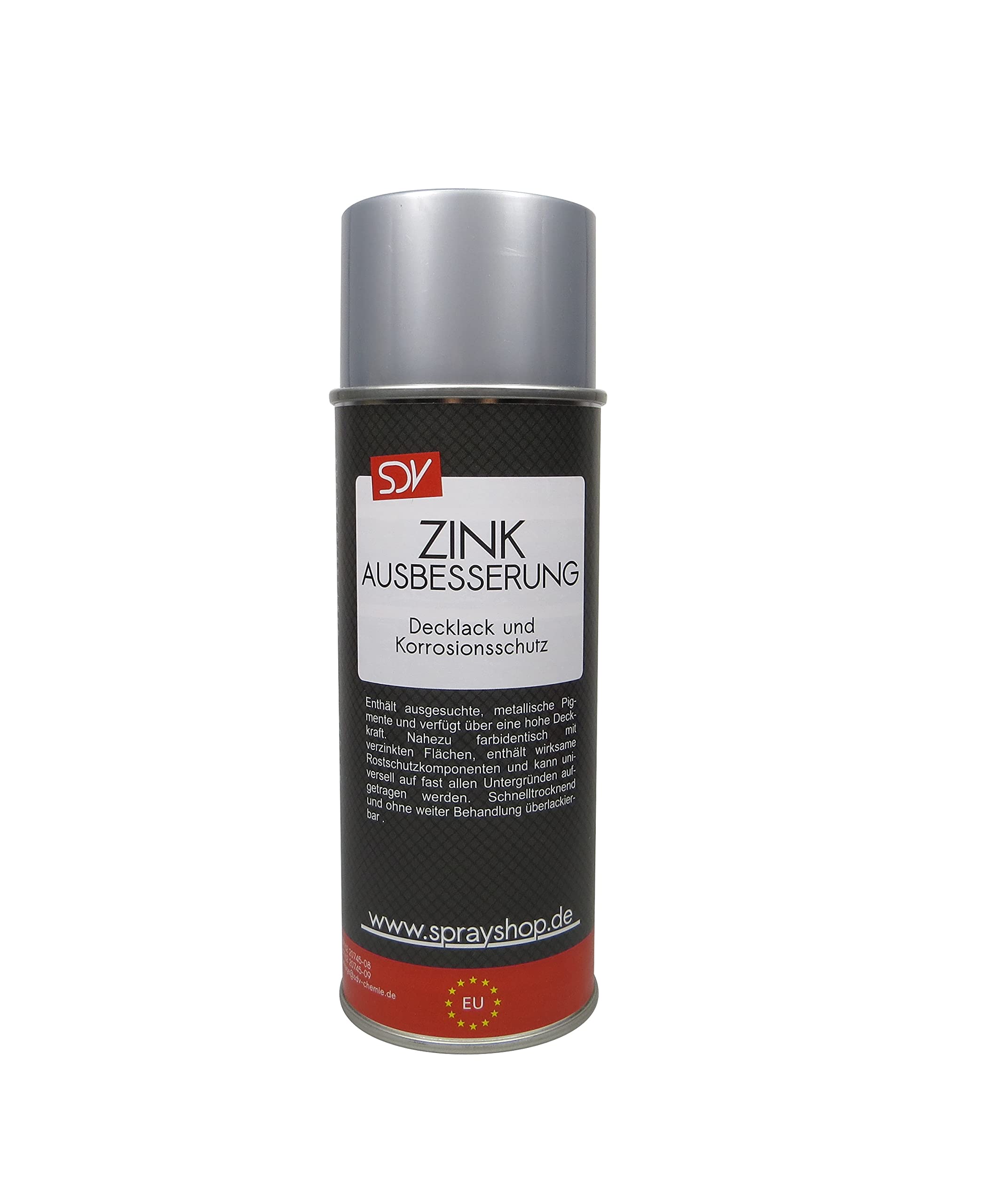 SDV Chemie Zinkausbesserung Spray 12x 400ml Farbton Feuerverzinkung Zinkspray Zinc Spray