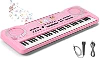 Teclado Musical, 61 Key Piano, Teclado Musical Iniciante, Teclado Piano, Teclado Musica, Possui 16 tons, 10 ritmos, 6 performances, 8 tons de percussão,