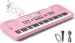 Teclado Musical, 61 Key Piano, Teclado Musical Iniciante, Teclado Piano, Teclado Musica, Possui 16 tons, 10 ritmos, 6 performances, 8 tons de percussão,