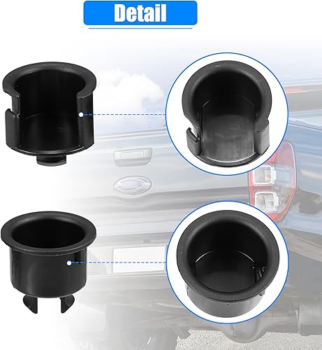 Miniatura 5 de X AUTOHAUX Kit de bujes de bisagra para portón trasero, 2 piezas, repuesto 93478ZP50A 93479ZP50A para Nissan Frontier 2007-2021, negro