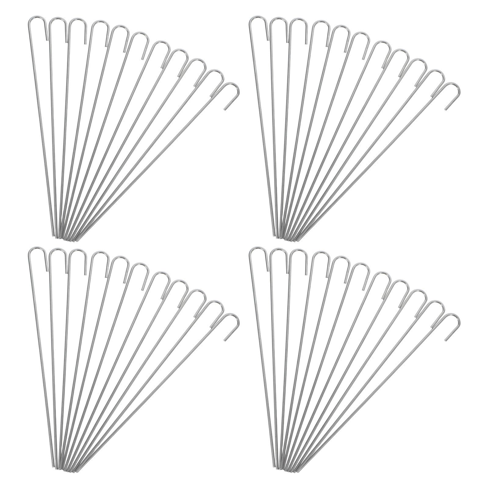 Abrazaderas de cadena SHOWERORO de acero inoxidable con doble gancho para fijación de cercas pack 100