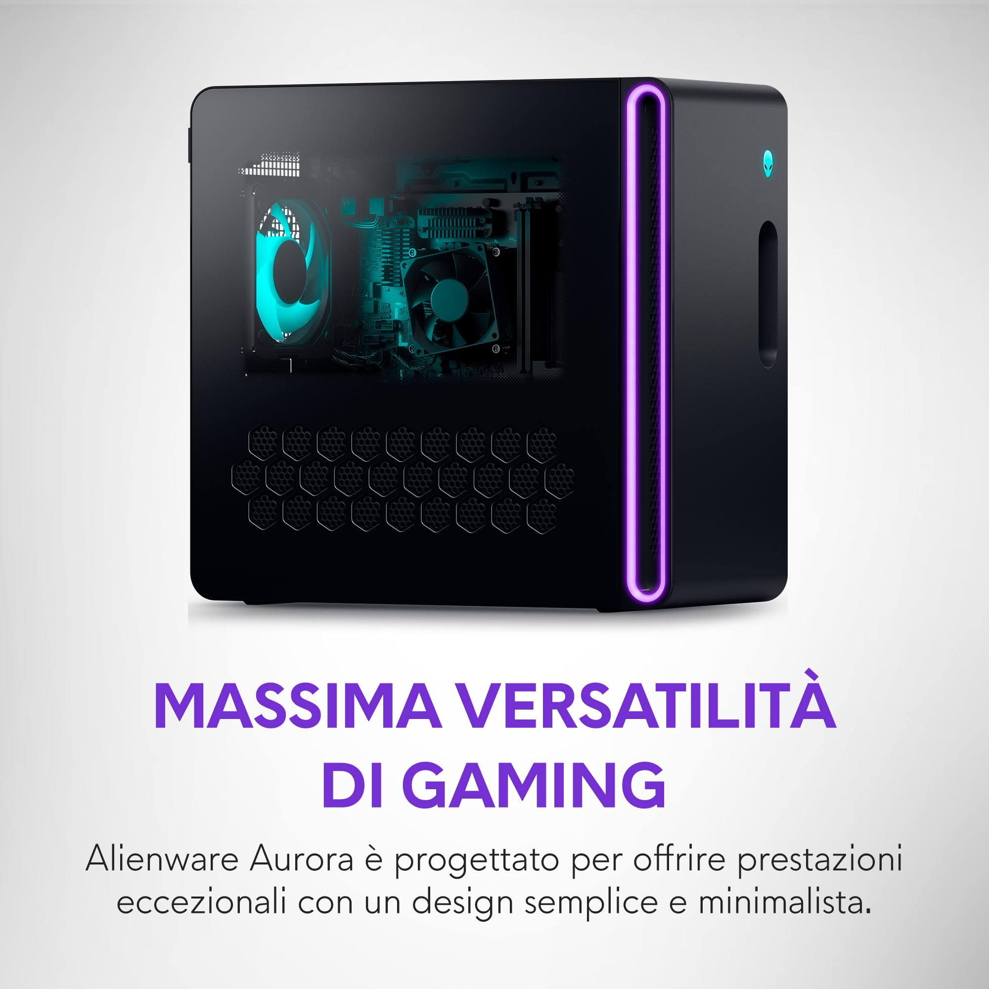 Alienware Aurora Gaming Desktop Intel Core Ultra 7 265KF RTX 5070 32GB RAM 1TB SSD Raffreddamento a Liquido 1000W Win 11 Home