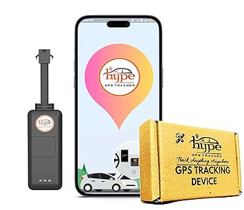 Hype GPS Tracker- Wired Bike GPS Tracker for Activa Jupiter Access Electric Vehicle Auto Rikshaw | Waterproof Bike & Car Device| Geo-Fence, Parking, Ignition, Overspeed, Anti- Theft Alerts| 1Year Apps