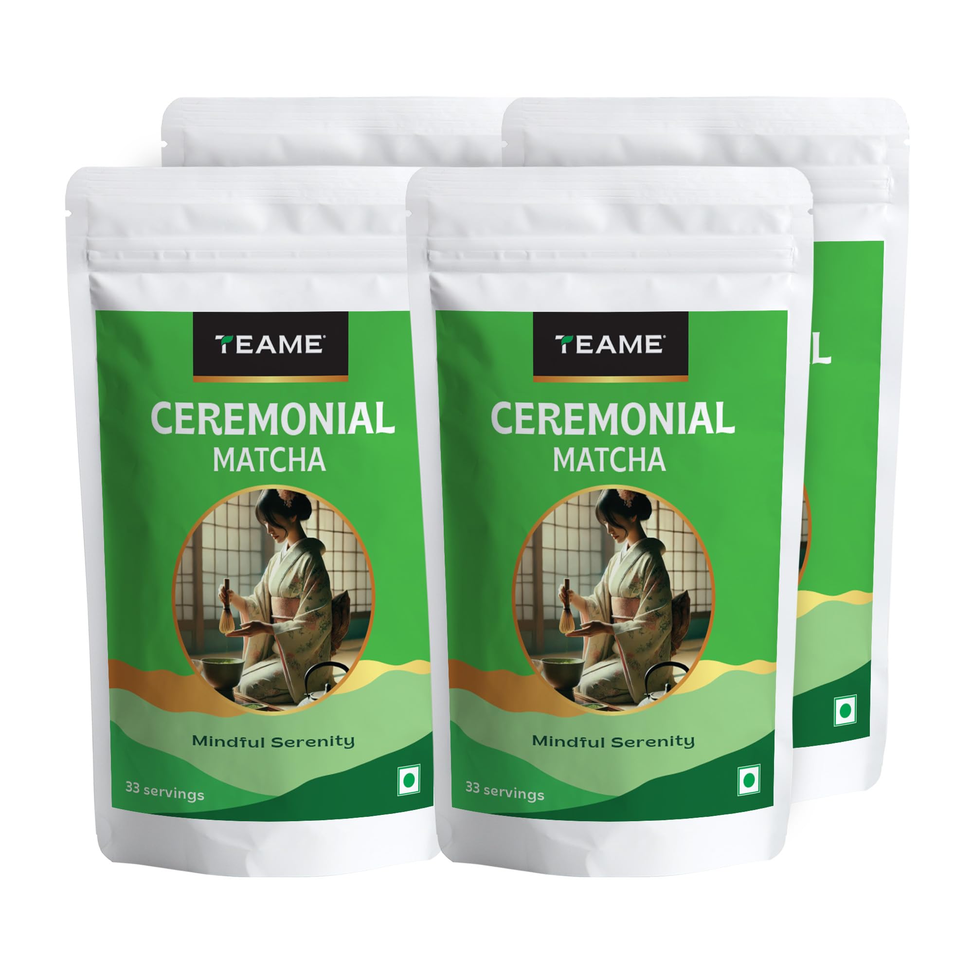 TE-A-ME - Ceremonial Matcha Tea | 200g (132 Servings) | 100% Pure Super Premium Grade | Japanese Ceremonial Matcha Green Tea Powder | 100% Pure & Authentic | Japanese Superfood | Christmas Gift | New Year Gift