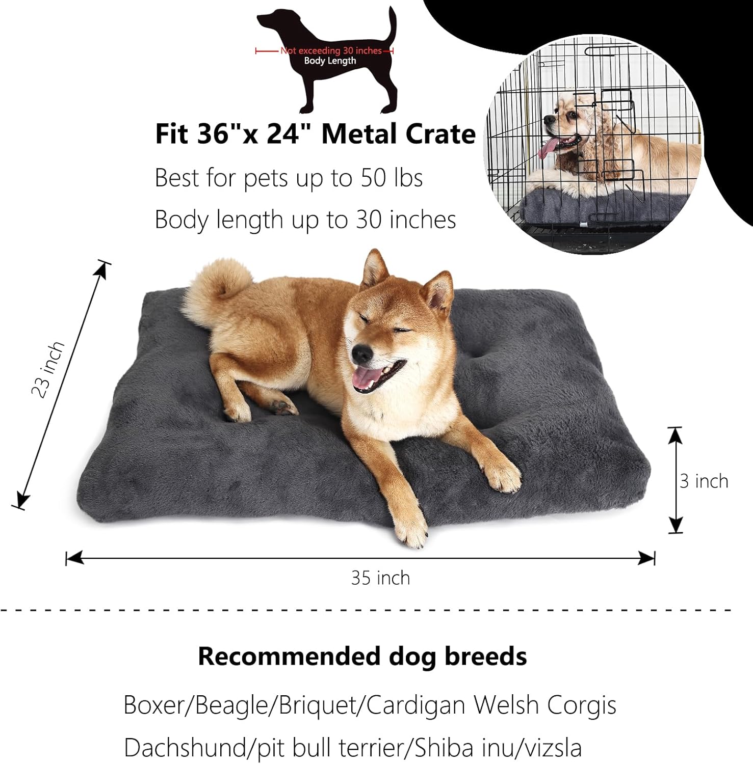 Ultimate Comfort: Review of the Nononfish 36-Inch Dog Crate Bed for Large Dogs