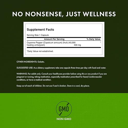 Miniatura 3 de Swanson Cayenne - Suplemento de hierbas que promueve la digestión, la circulación y el metabolismo - Fórmula natural puede apoyar la salud del