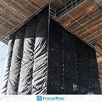 Vista 7 de CAPHAUS Láminas de plástico negro de 4 mil, 3 x 100 pies, resistente al agua, lona multiusos