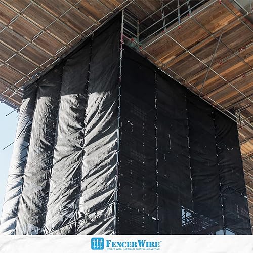 Miniatura 7 de CAPHAUS Lámina de plástico negro de 4 mil, rollo de lámina de plástico resistente, lona de plástico negra, lámina de plástico de barrera de vapor de