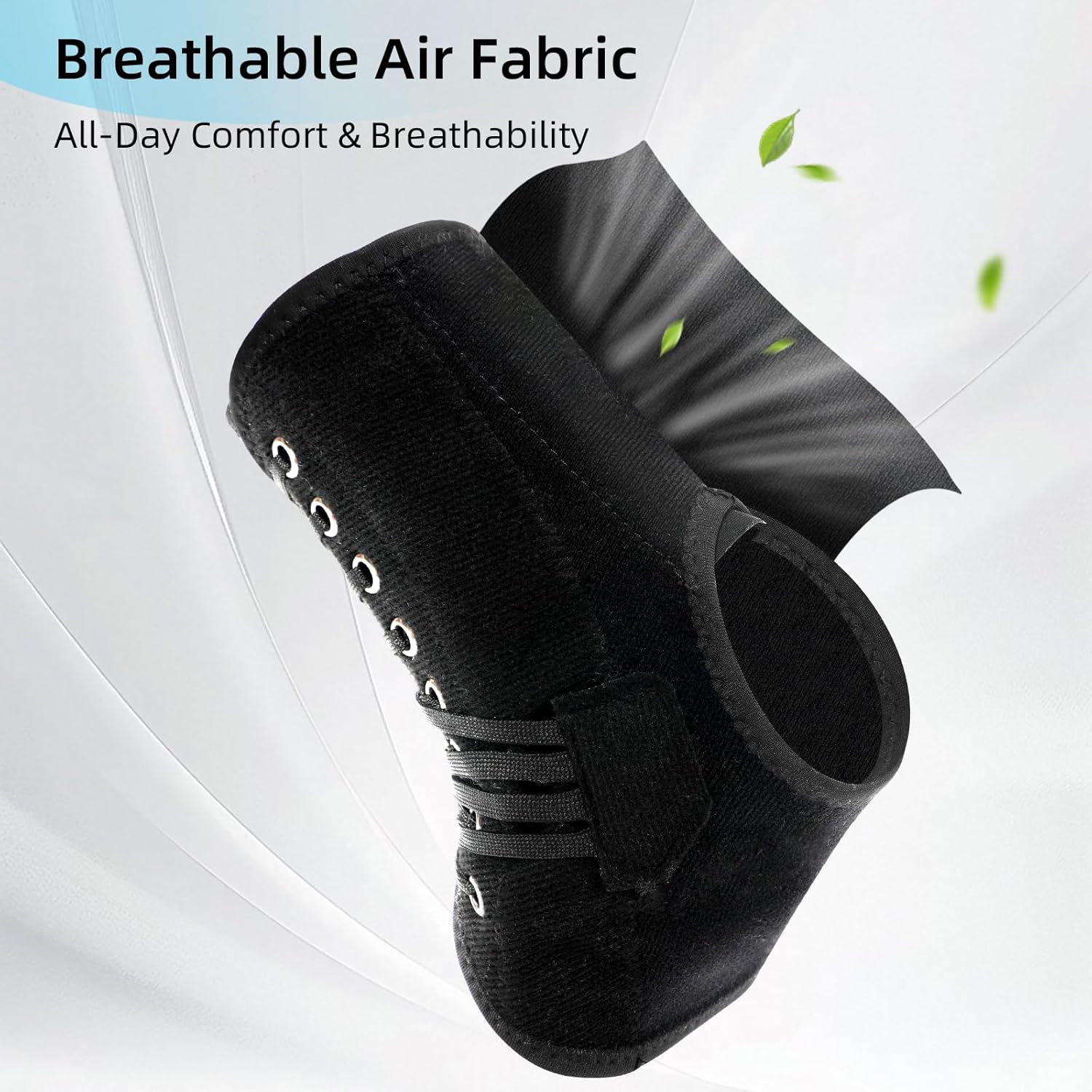 2 Pack Quick Lace Up Ankle Brace for Women & Men,Slim Fit Ankle Support Brace with Side Stabilizing Pads,Adjustable & Breathable Ankle Support for Basketball Volleyball Sports, M - Image 6