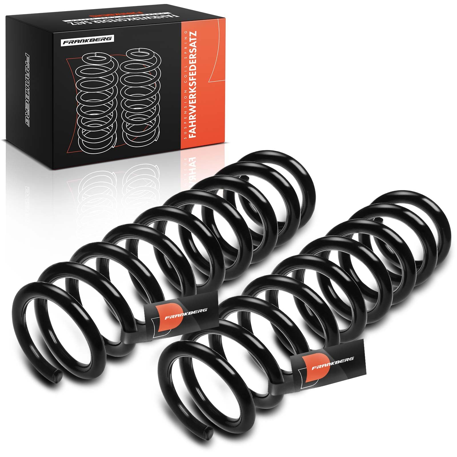 Frankberg 2 muelles de suspensión para eje trasero 33536851723 | Compatible con: Serie 1 F20, Serie 1 F21