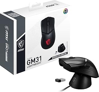 MSI Gaming Mouse Clutch GM31 Lightweight Wireless Black 2.4GHz