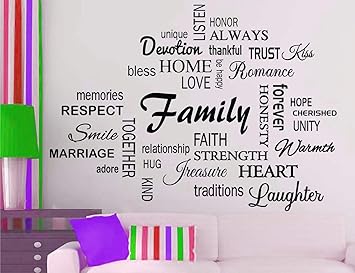 Heaven Decors Vinyl Animals, Flowers Wall Sticker Standard, Black