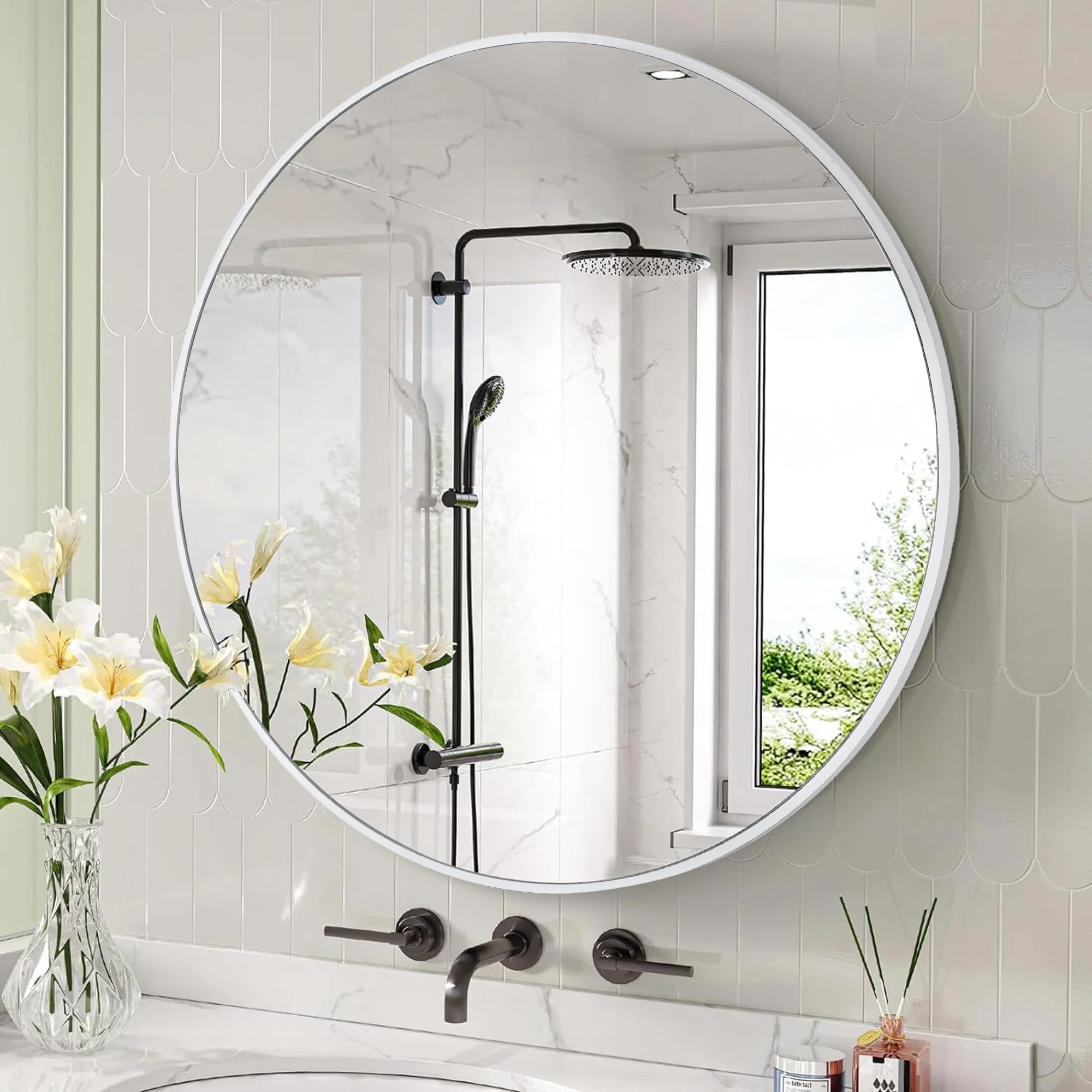 鏡 Rel du rire wall mirror S Amazon.com: Dorlicecass Bathroom Mirror - Gold Irregular