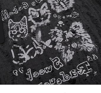 Gyaru Mcbling T-Shirts Harajuku Shoujo Girl Clothes Coquette Cat Emo Tops Goth Y2K Heisei Retro 2000s Jfashion
