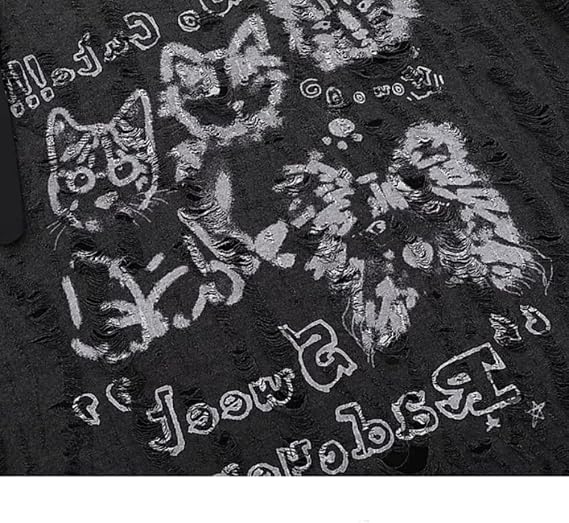 Gyaru Mcbling T-Shirts Harajuku Shoujo Girl Clothes Coquette Cat Emo Tops Goth Y2K Heisei Retro 2000s Jfashion