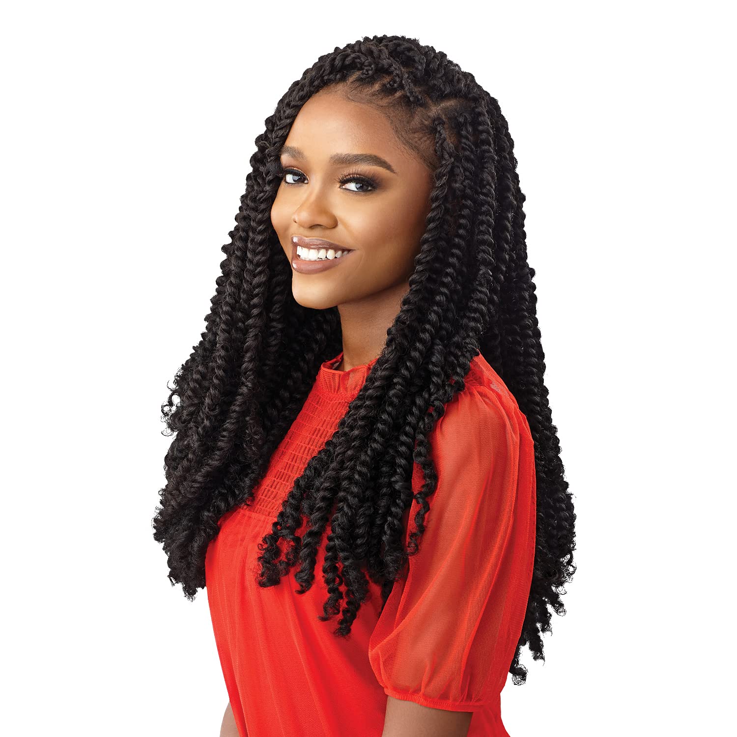 XPRESSION Outre Crochet Braids X-Pression Twisted Up Water Wave Fro Twist 22 2X (5-pack, DRAFRU)