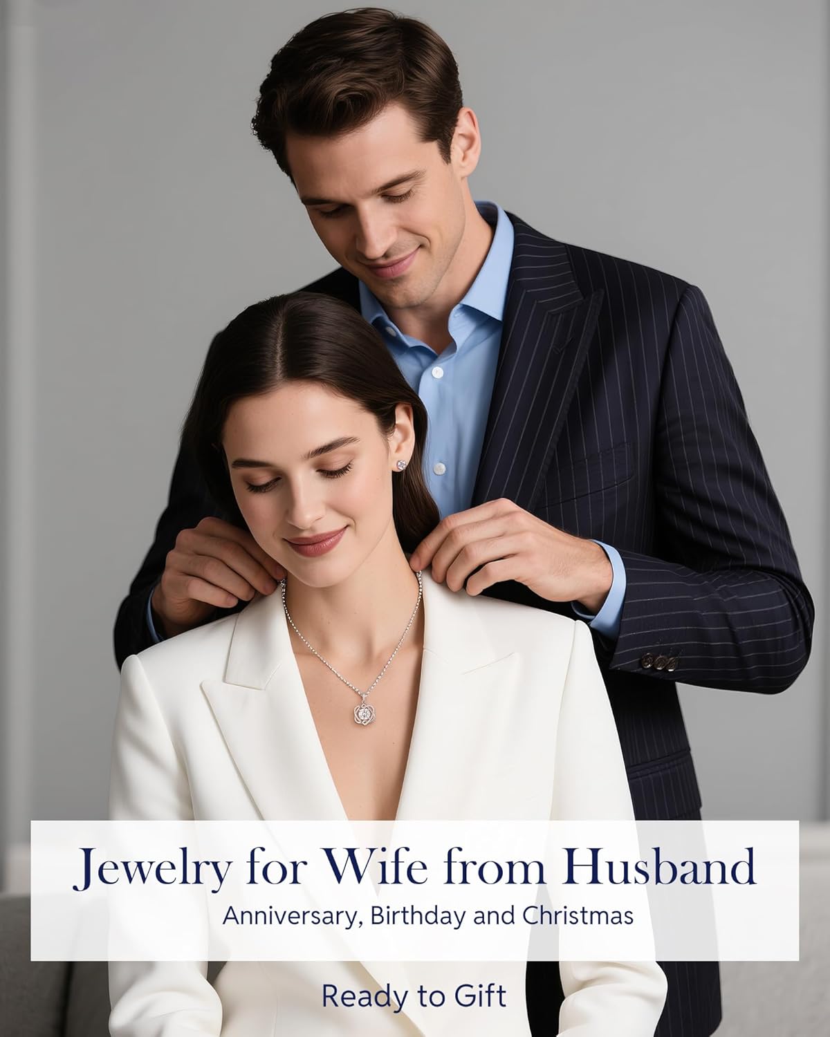 InfinityLove Moissanite Heart Pendant Necklaces for Women, 3-5 Carat Moissanite Nec... - Image 5