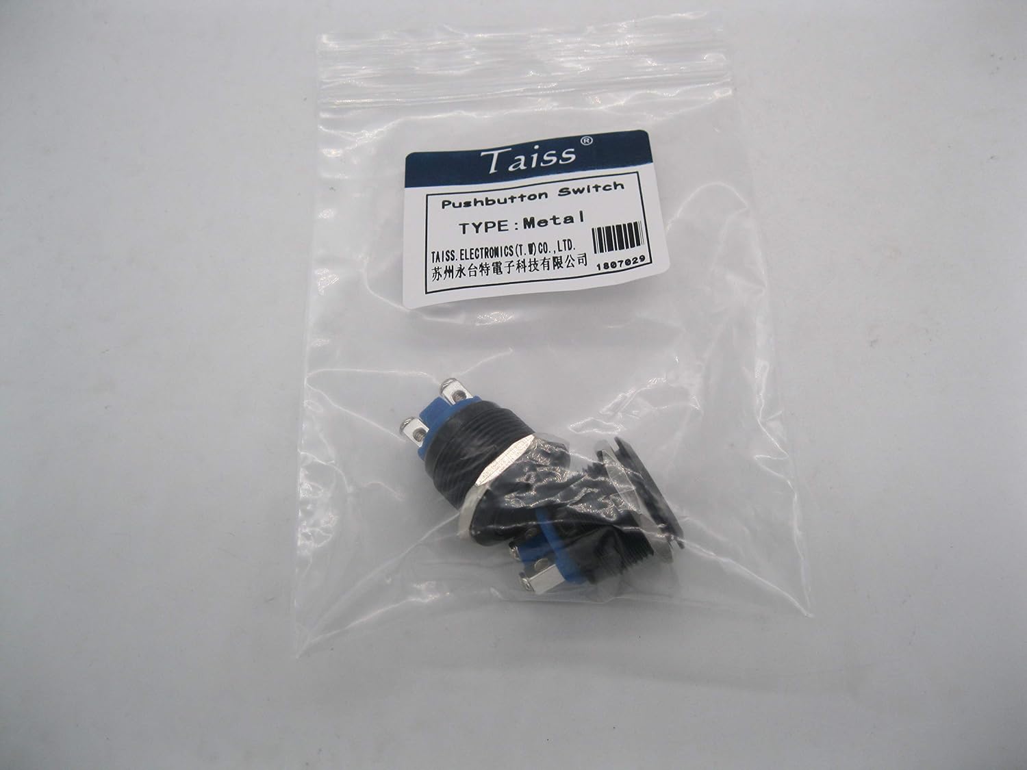 Rеvіеw Dіѕсоunt Taiss 2Pcs 19mm 3/4 High Round Black Metal Momentary Push Button Switch 1NO SPST 3A/ 12-250V for Industrial Car Switch G-M19BK