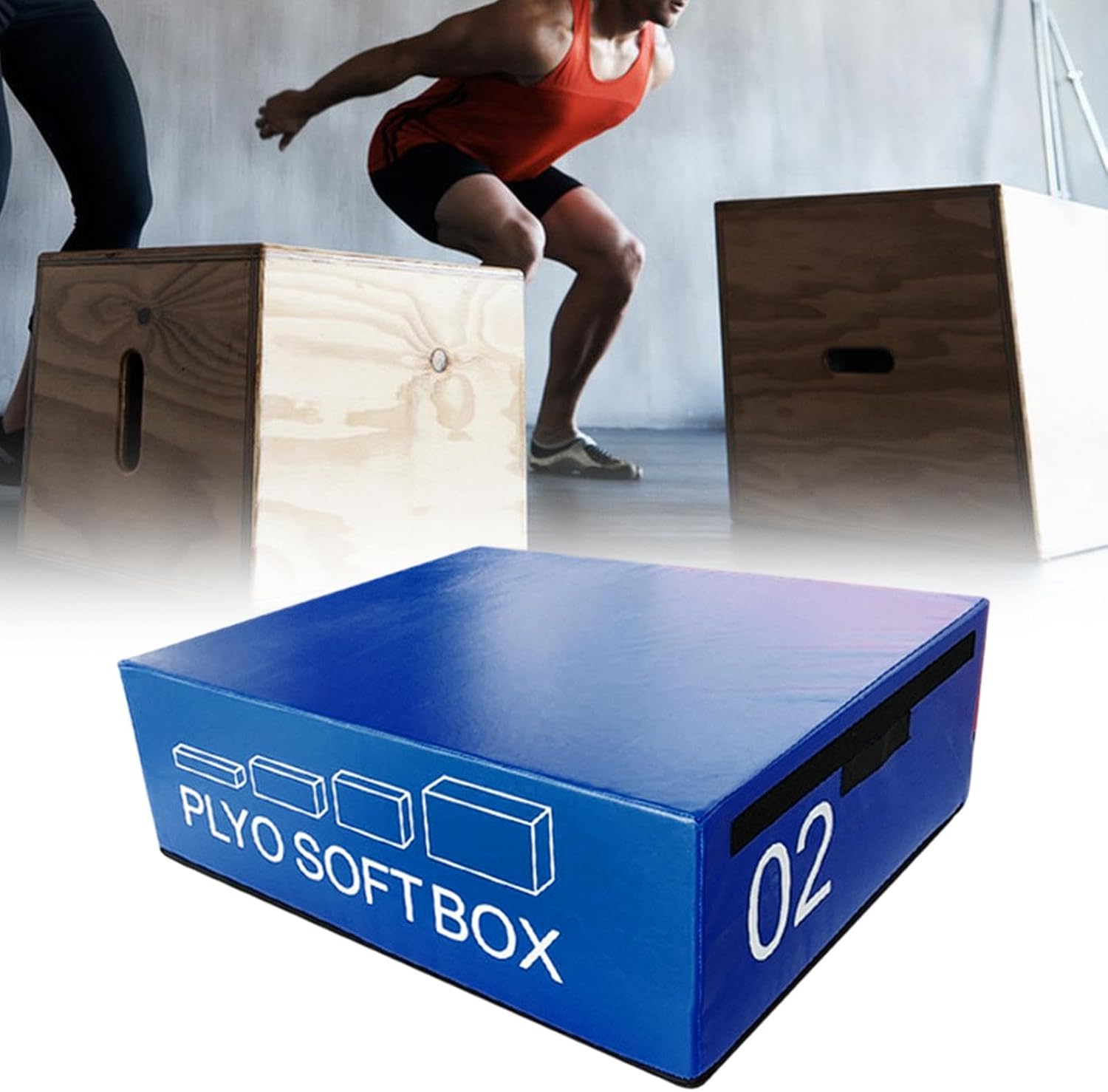 コンディショニングフォーストレーニングのためのボックスボックスプリオメトリックサルトカジャ